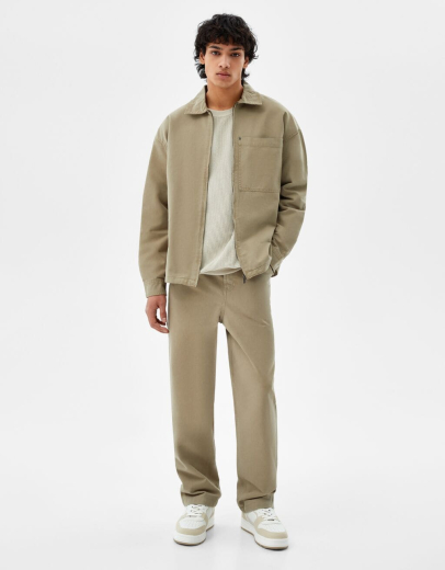 Baumwolljacke mit Reißverschluss